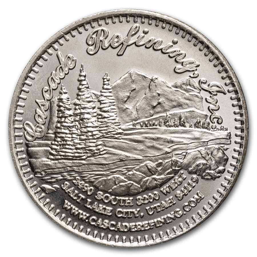 1 oz Silver Round - Cascade Refining Inc Salt Lake City Utah | eBay